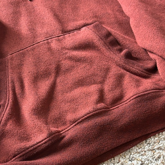 Shyanne Burgundy Hoodie with White Accents - Picture 4 of 6